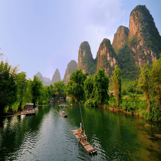 Voo de última hora para Guilin