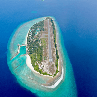 Dharavandhoo Island-ja行きの直前フライト