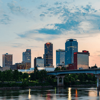 Little Rock-ja行きの直前フライト