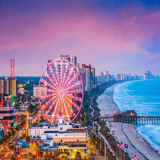 Myrtle Beach के लिए अंतिम मिनट की उड़ान